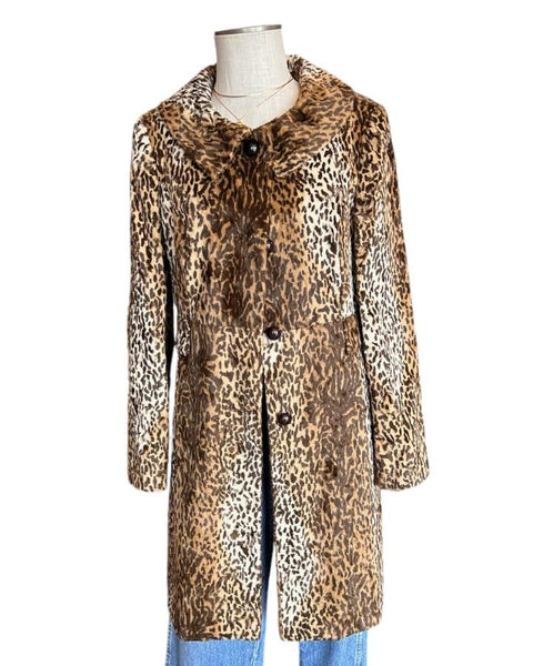 【fenon】 leopard long trench coat Shearling trench coat - leopard - Yves Salomon – Yves Salomon US
