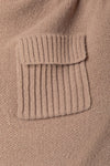 Black Mock Neck Oversized Ribbed Knit Sweater Top