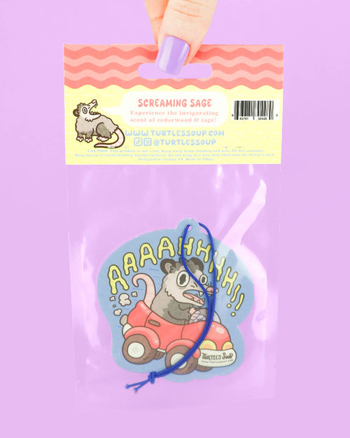 Panic Opossum Car Vehicle Scented Air Freshener