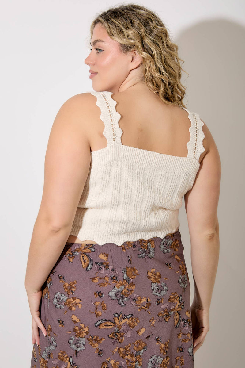 Cream Sweater Cami