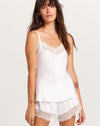 Lace Trim Satin Cami