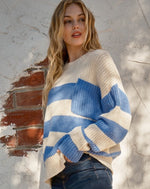 Blue Cornflower Stripe Sweater