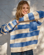 Blue Cornflower Stripe Sweater