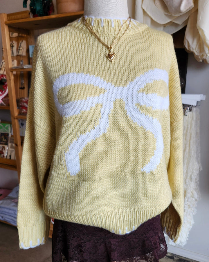 Butter Bow Sweater