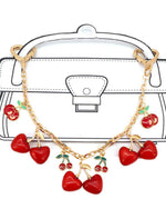 Cherry Heart Bag Chain