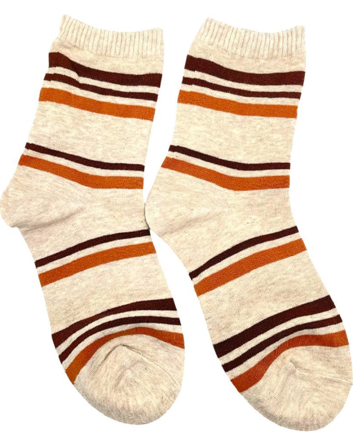 Fall Striped Ankle Socks
