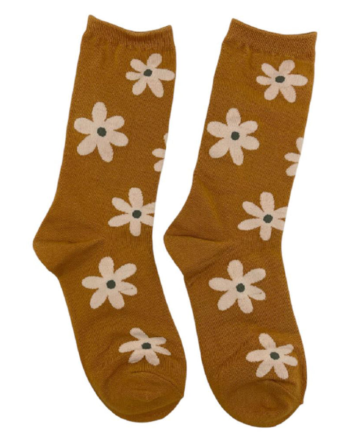 Daisy Flower Crew Socks