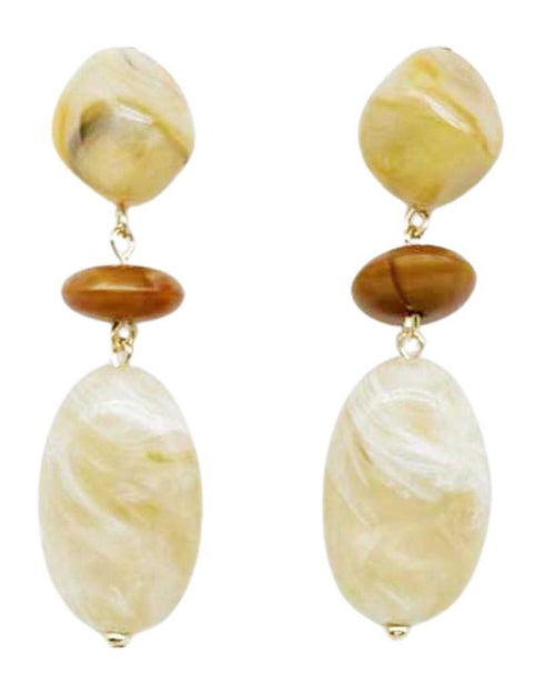 Marble Stone Dangle Earring