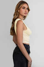 Brown Jaime Twist Top