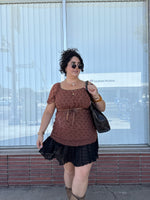 Plus Size Lace Mini Skort