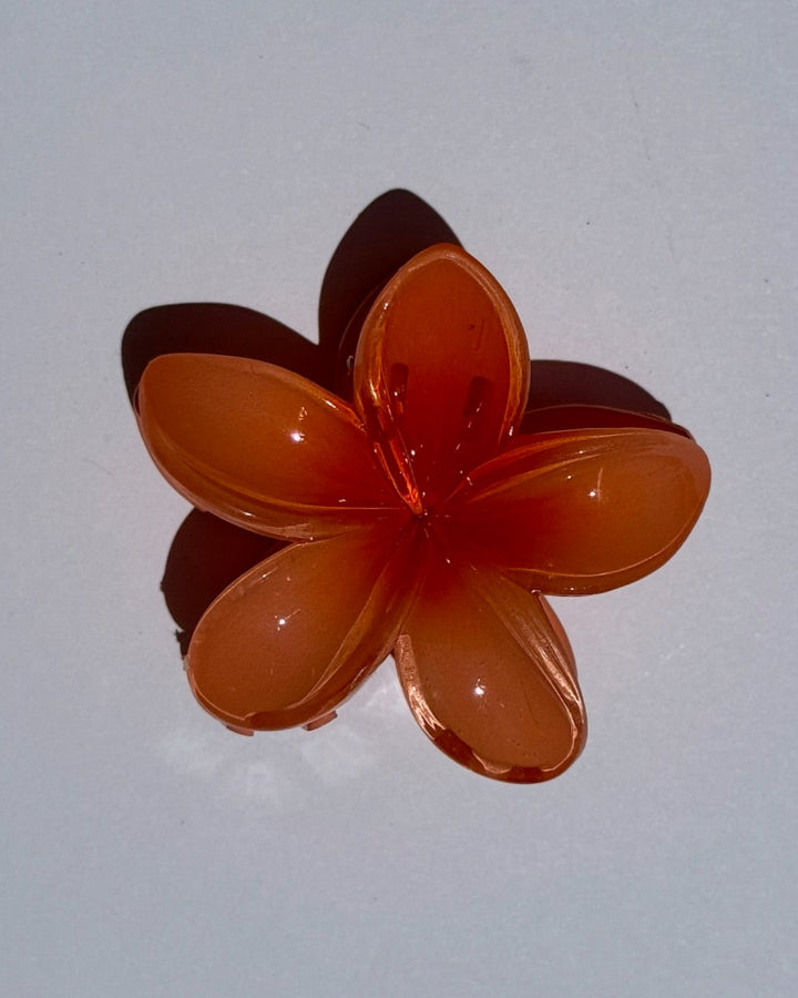Plumeria Flower Claw Clips
