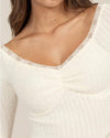 Ivory Tonja Off Shoulder Top