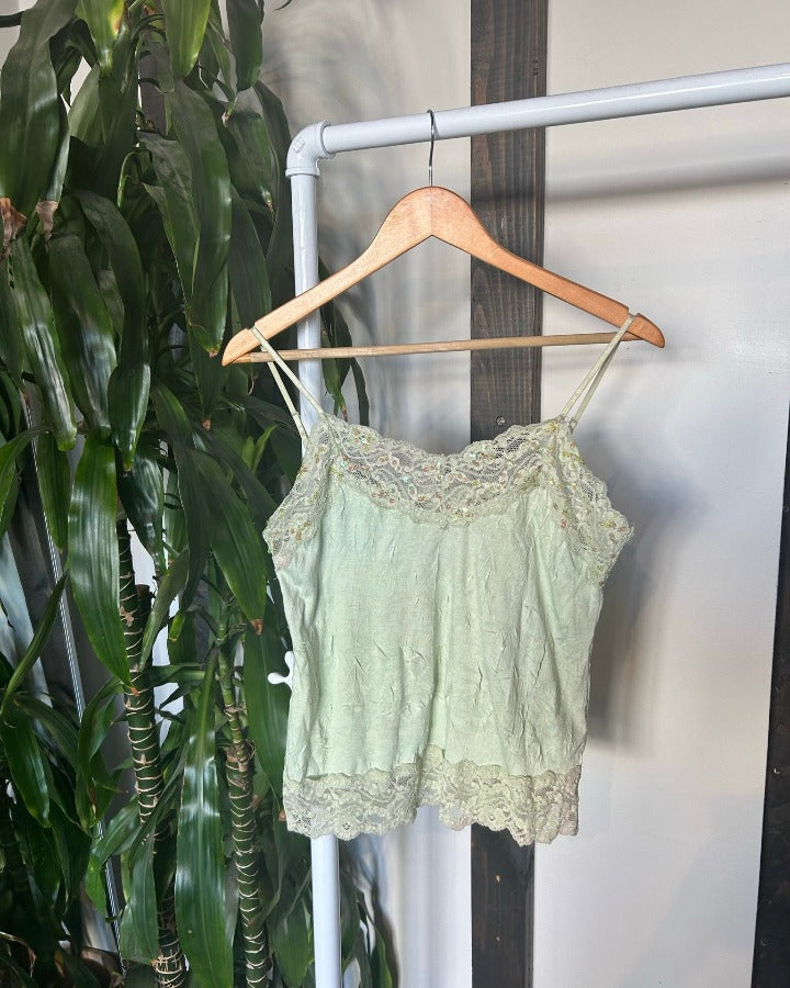 Vintage Sage Sequin Cami