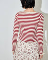 Striped Jeane Scoop Neck Top