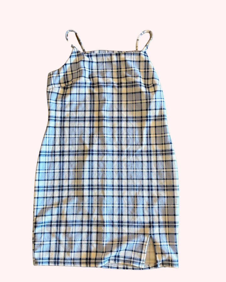 Vintage Plaid Mini Dress And Then LB Vintage Plaid Mini Dress And Then LB
