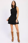 Wine Smocked Mini Dress