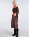 Chocolate Wide Leg Jorts