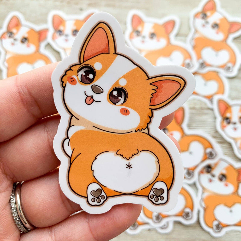 Corgi Booty Vinyl Sticker / Waterproof