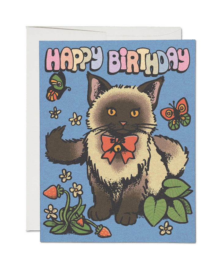 Siamese Birthday Greeting Card