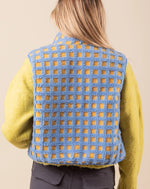Baby Blue & Gold Fleece Vest