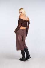 Chocolate Wide Leg Jorts