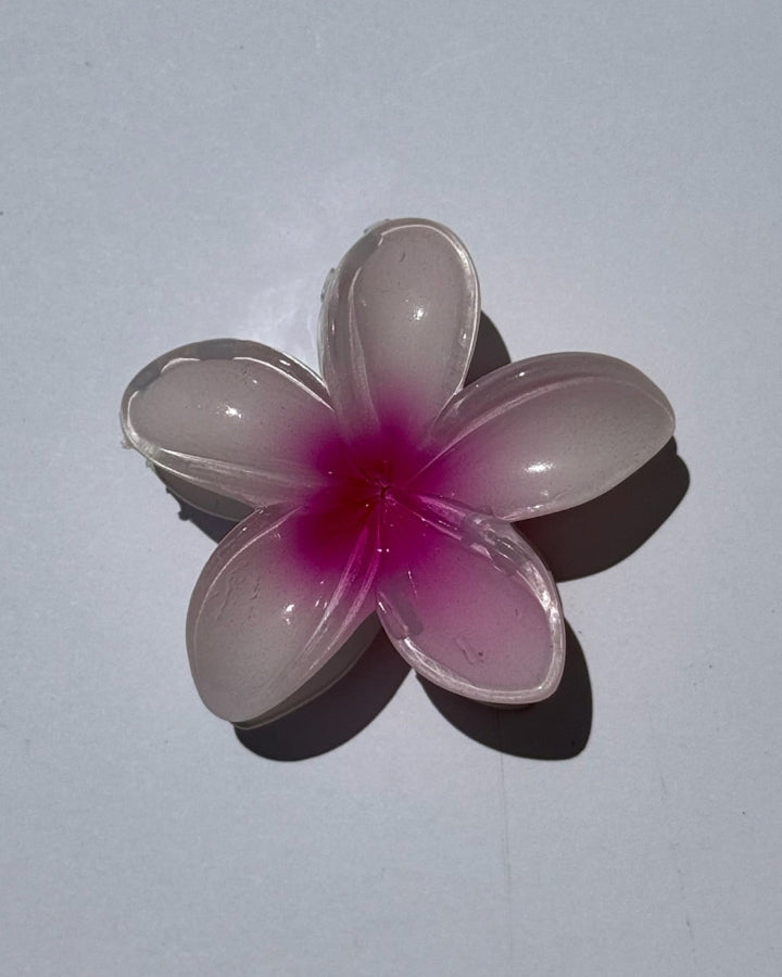 Plumeria Flower Claw Clips