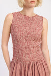 Gingham Backless Maxi Dress