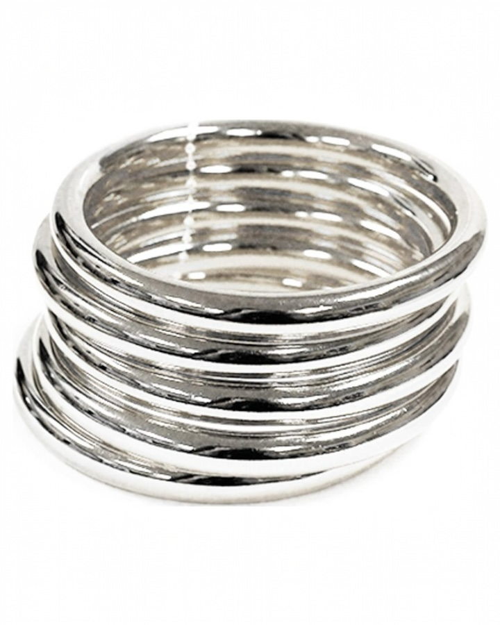 Thin Silver Bangle Bracelet