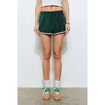 Navy Parker Striped Track Shorts