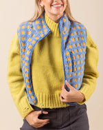 Baby Blue & Gold Fleece Vest