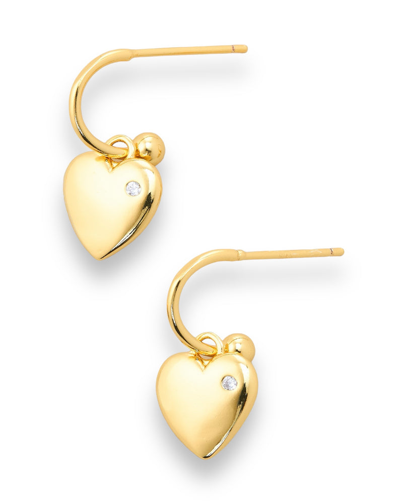 Heart Rhinestone Earrings