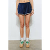 Navy Parker Striped Track Shorts