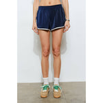 Navy Parker Striped Track Shorts
