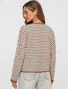 Brown Keaton Striped Cardigan
