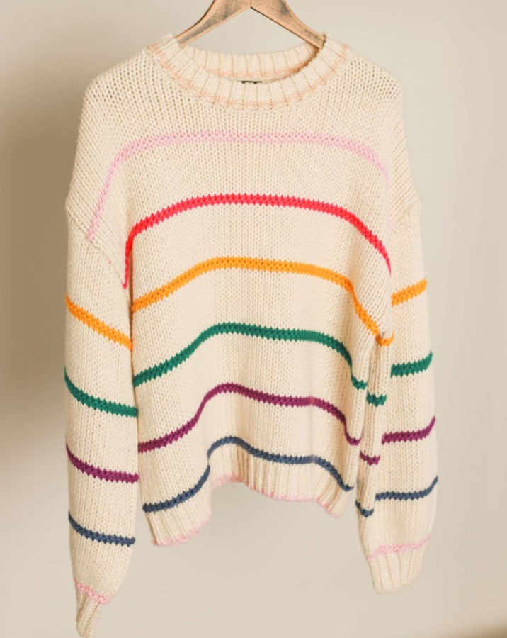 Rainbow Striped Sweater