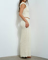 Vanilla Textured Maxi Skirt