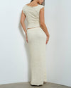 Vanilla Textured Maxi Skirt