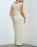 Vanilla Textured Maxi Skirt