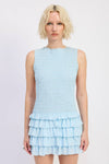 Wine Smocked Mini Dress