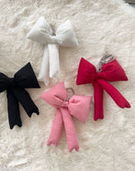 Red Puff Bow Keychain