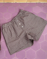 Chocolate Gingham Shorts
