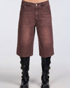 Chocolate Wide Leg Jorts