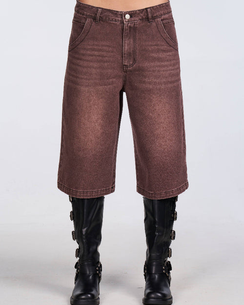 Chocolate Wide Leg Jorts