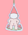 Naked Gnome Woodland Funny Scented Car Air Freshener