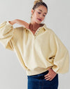 Vanilla Hailee Sherpa Henley Sweater