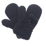 Sherpa Mittens with Velvet Ribbon