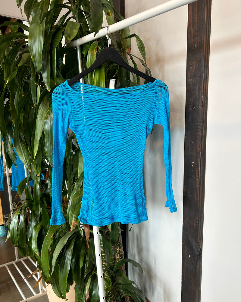 Vintage Neon Mesh Top