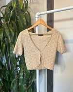 Vintage Crochet Short Sleeve Top