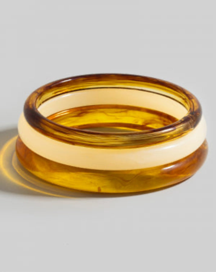 3Pc Mixed Acetate Bangle Bracelets Set