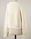 Cream Caspian Fisherman Sweater